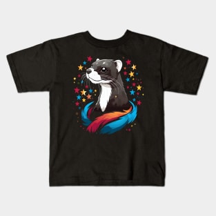 Patriotic Weasel Kids T-Shirt